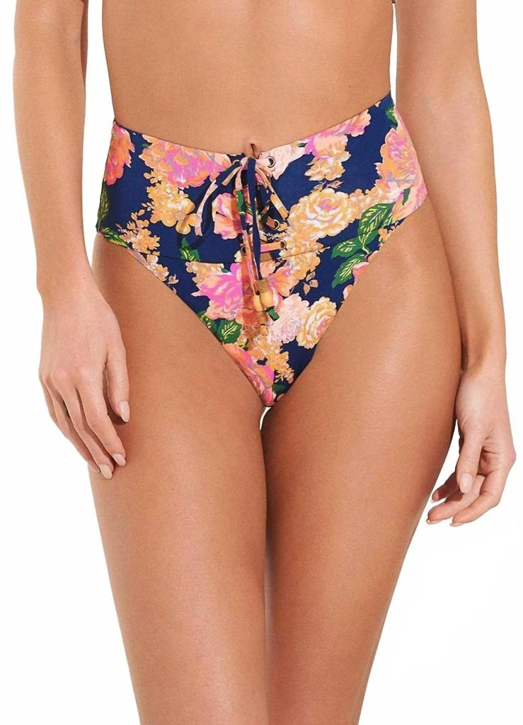 Maaji Applause High Rise Bikini Bottom In Blue