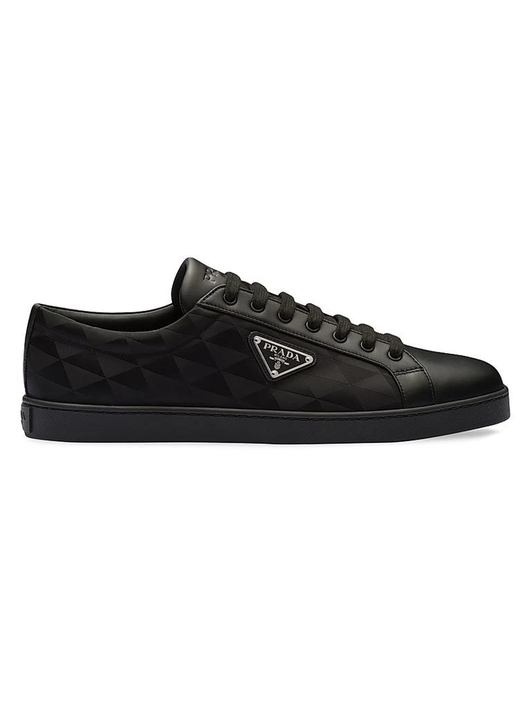 Prada Leather and Re-Nylon Sneakers 1