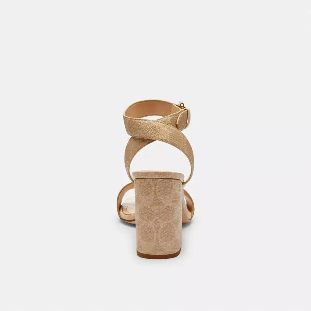 Coach Shelby Sandal In Signature Canvas 4