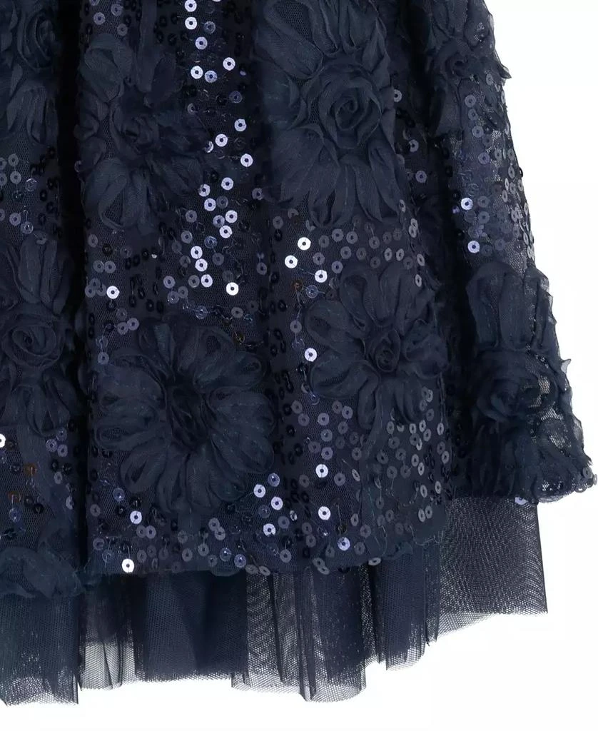 Girls' 7-16 Floral Soutache with Sequin Round Neck Dress  On Sale Now with  Up to 31% Off | Discover Exclusive Deals & Savings at BeyondStyle   Authentic Rare Editions dress|kids|dresses with