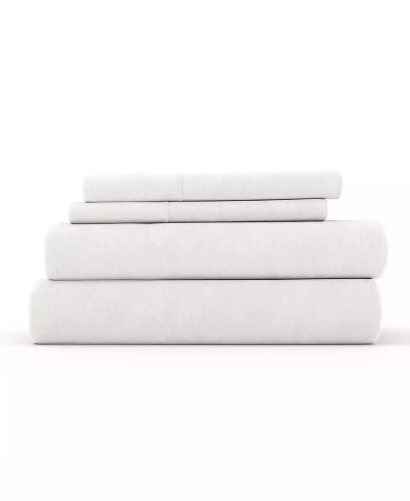 IENJOY HOME 300 Thread Count Linen Rayon From Bamboo Blend Deep Pocket 3-Pc. Sheet Set, Twin 5