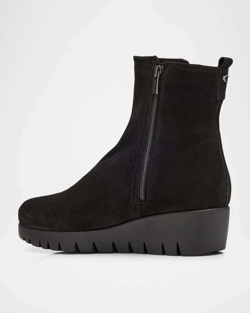 La Canadienne Thyme Waterproof Suede Wedge Booties 4