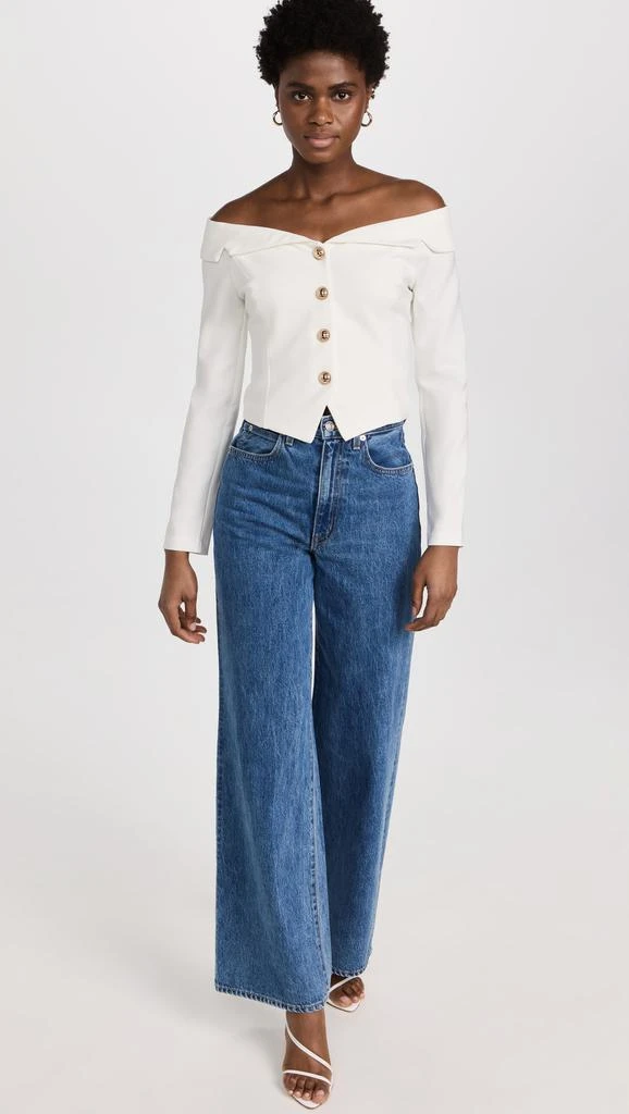 Endless Rose Stretched Off Shoulder Blazer Top 4