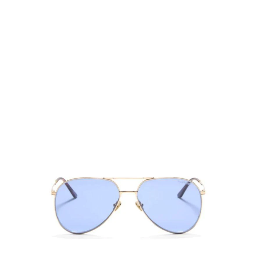 NEW VALENTINO SUNGLASSES GOLD/BLUE UNISEX EYEWEAR VALENTINO VLS-172C Gold Sunglasses  main image 4