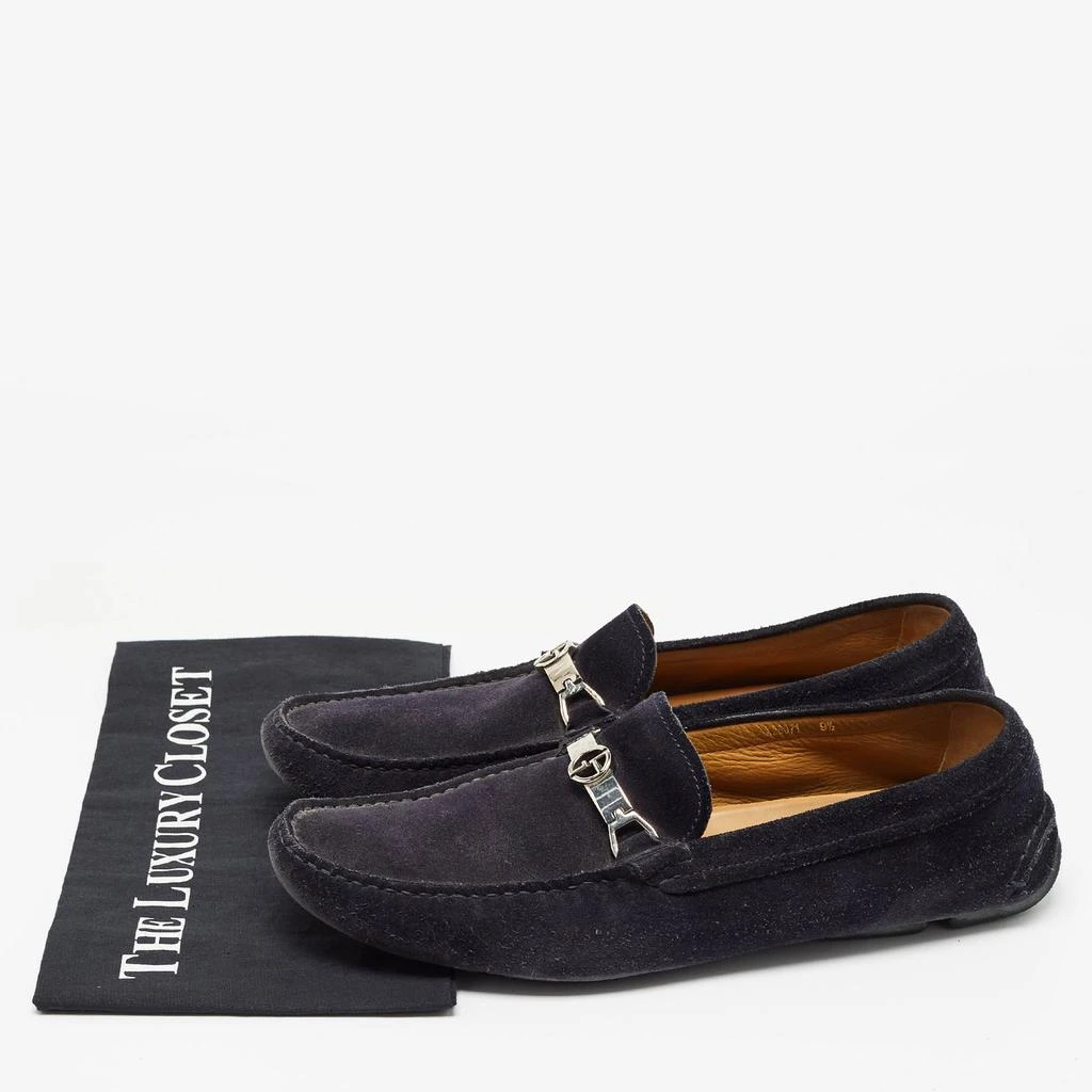 Giorgio Armani Giorgio Armani Navy Blue Suede Slip On Loafers Size 43.5 9