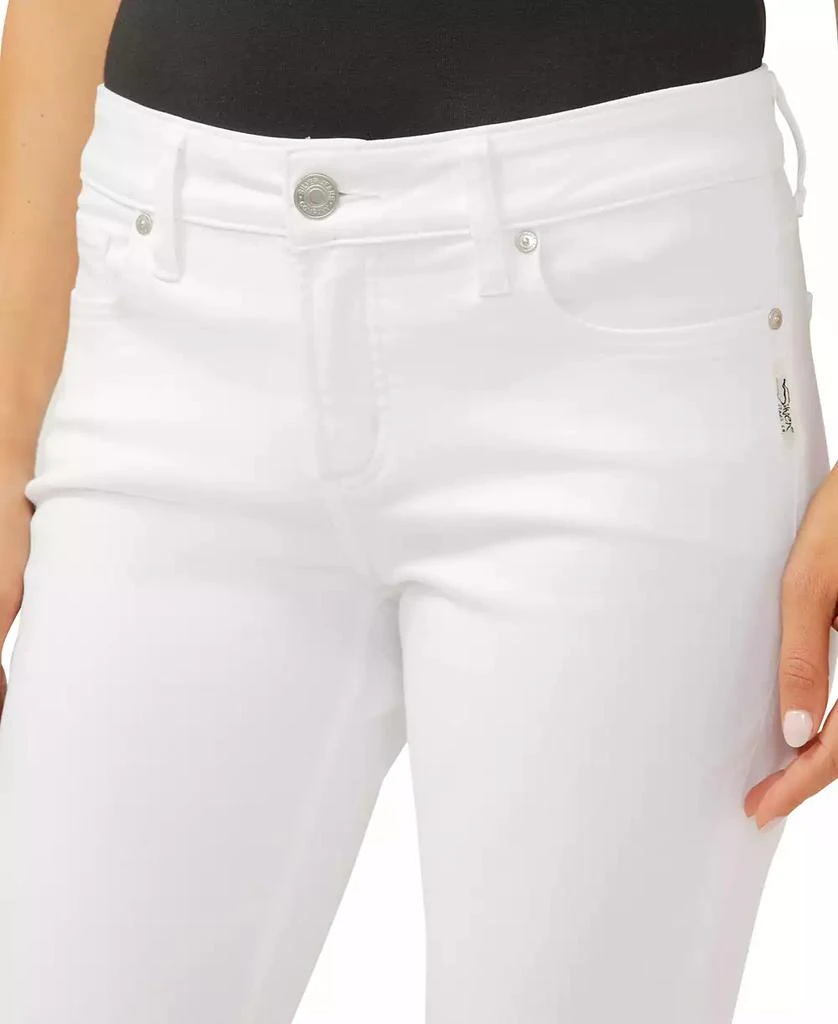 Silver Jeans Co. Women's Elyse Mid Rise Comfort Fit Capri Jeans 4