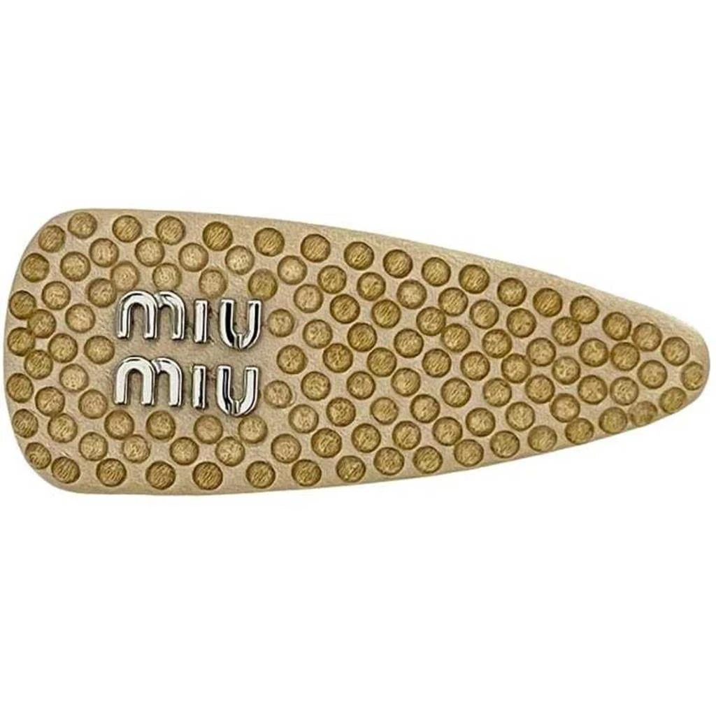 Miu Miu Rhinestone Satin Barrette (Pre-Owned)
