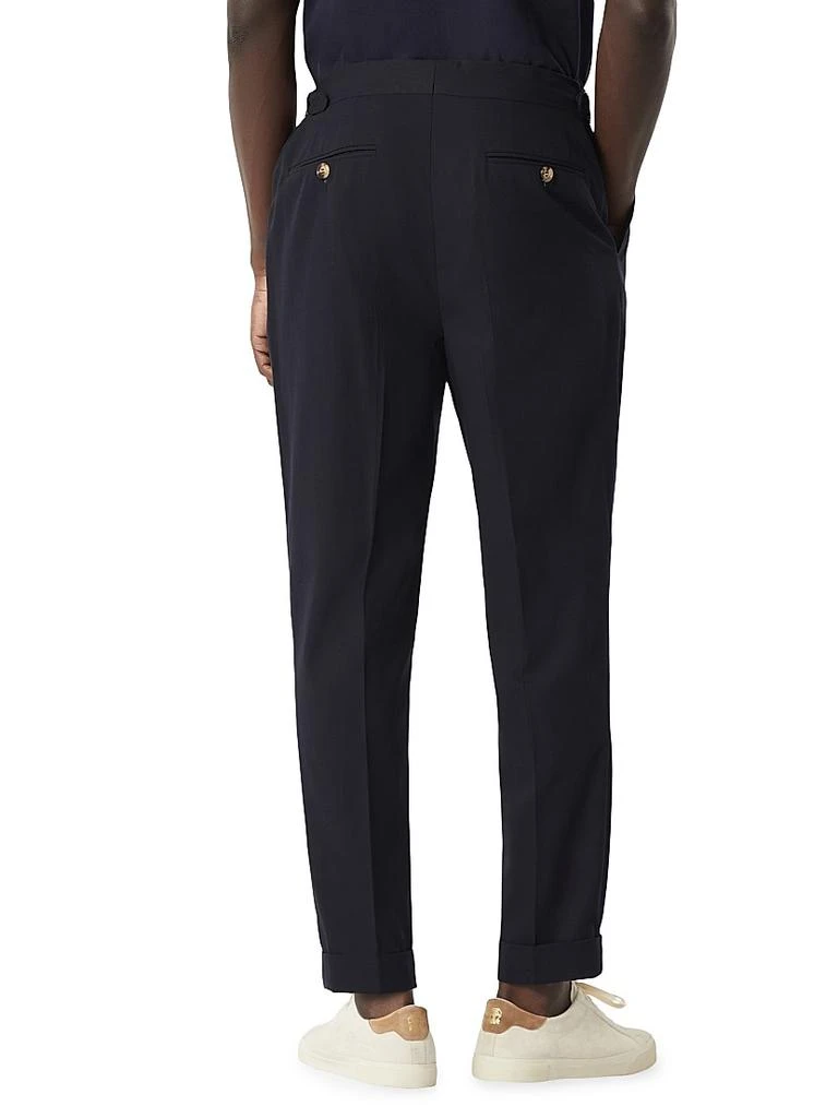 Brunello Cucinelli Crêpe Batavia Tailor Fit Trousers with Reversed Double Pleats 3