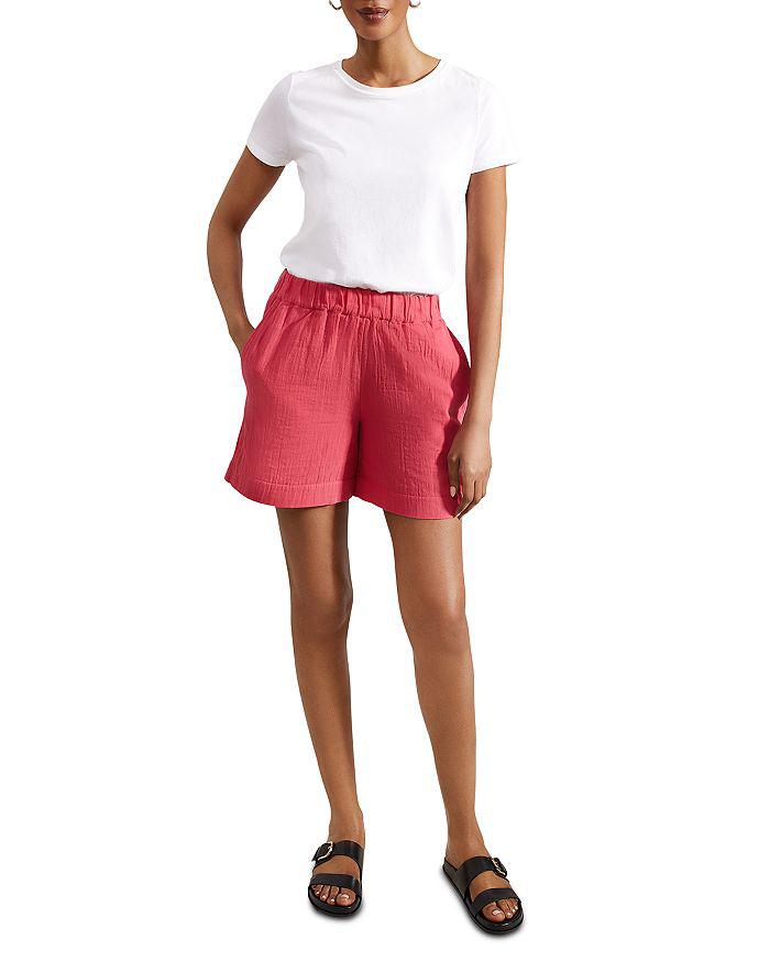 HOBBS LONDON Allie Shorts Elastic Waistband Side Pockets