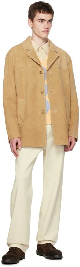 Dunst Yellow Argyle Sweater 4