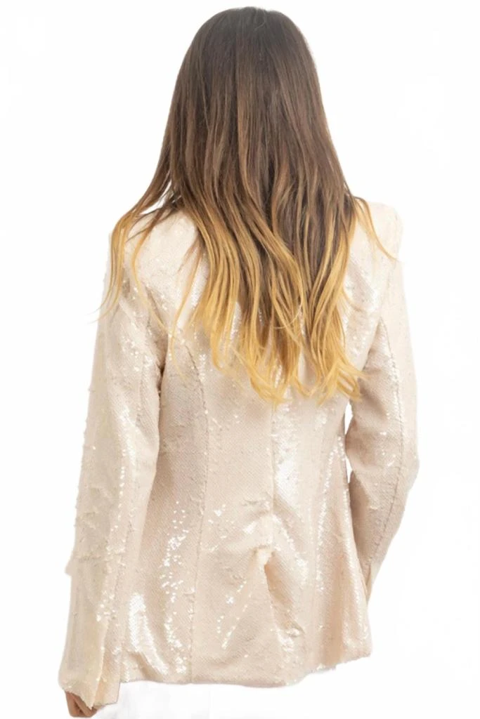 Fore Collection Emre Blazer And Strapless Tube Set In Blush 2