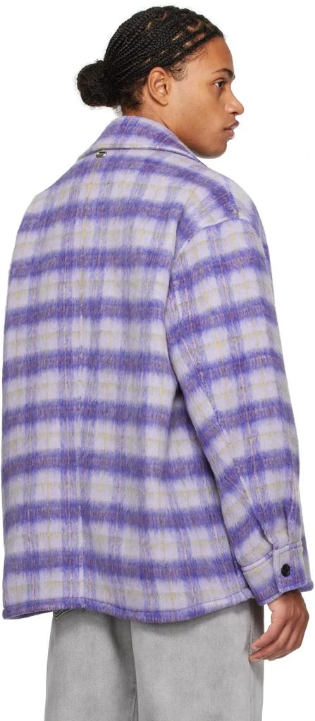 Solid Homme Purple Check Overshirt 3