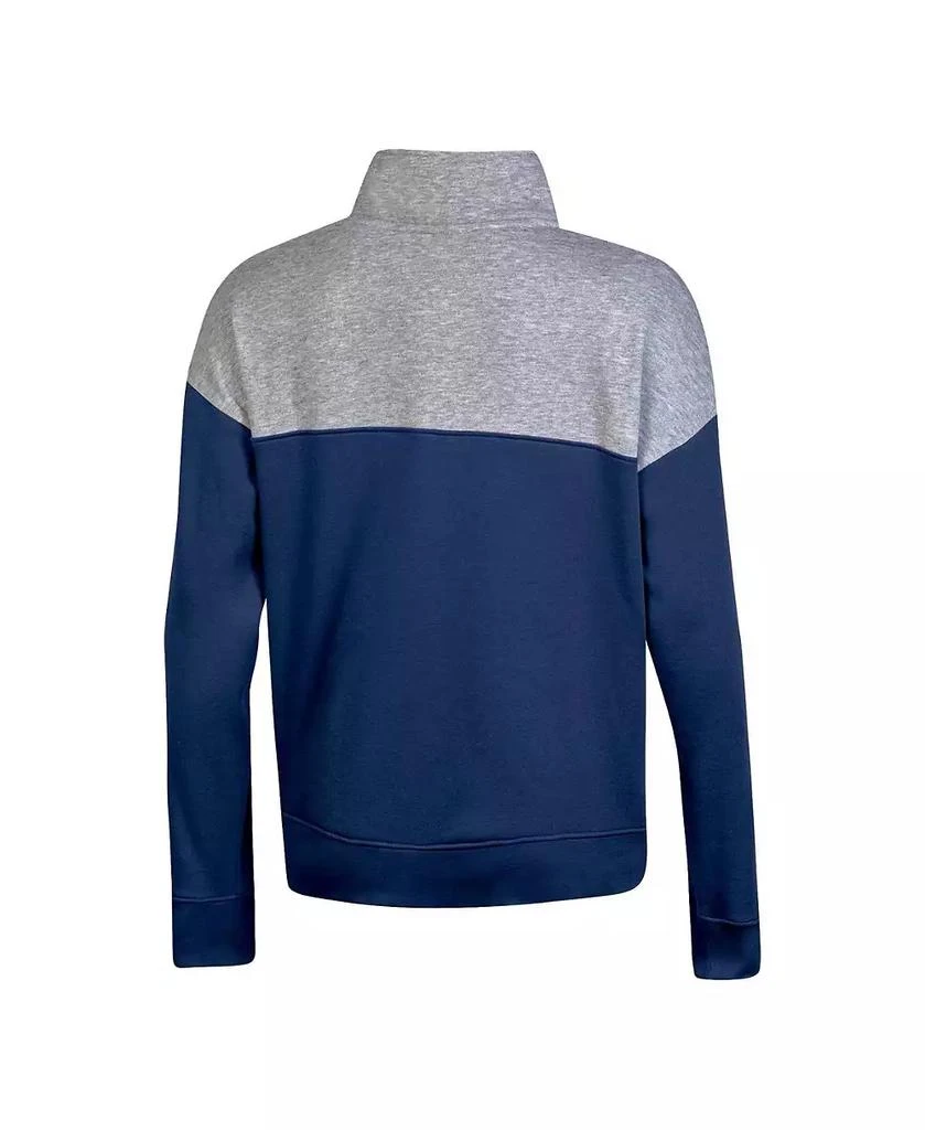 CHAMPION Women's Navy Villanova Wildcats Color-Blocked Quarter-Zip Sweatshirt 2