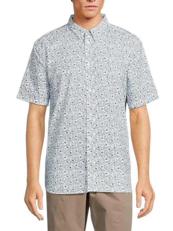 French Connection Floral Short Sleeve Shirt 1