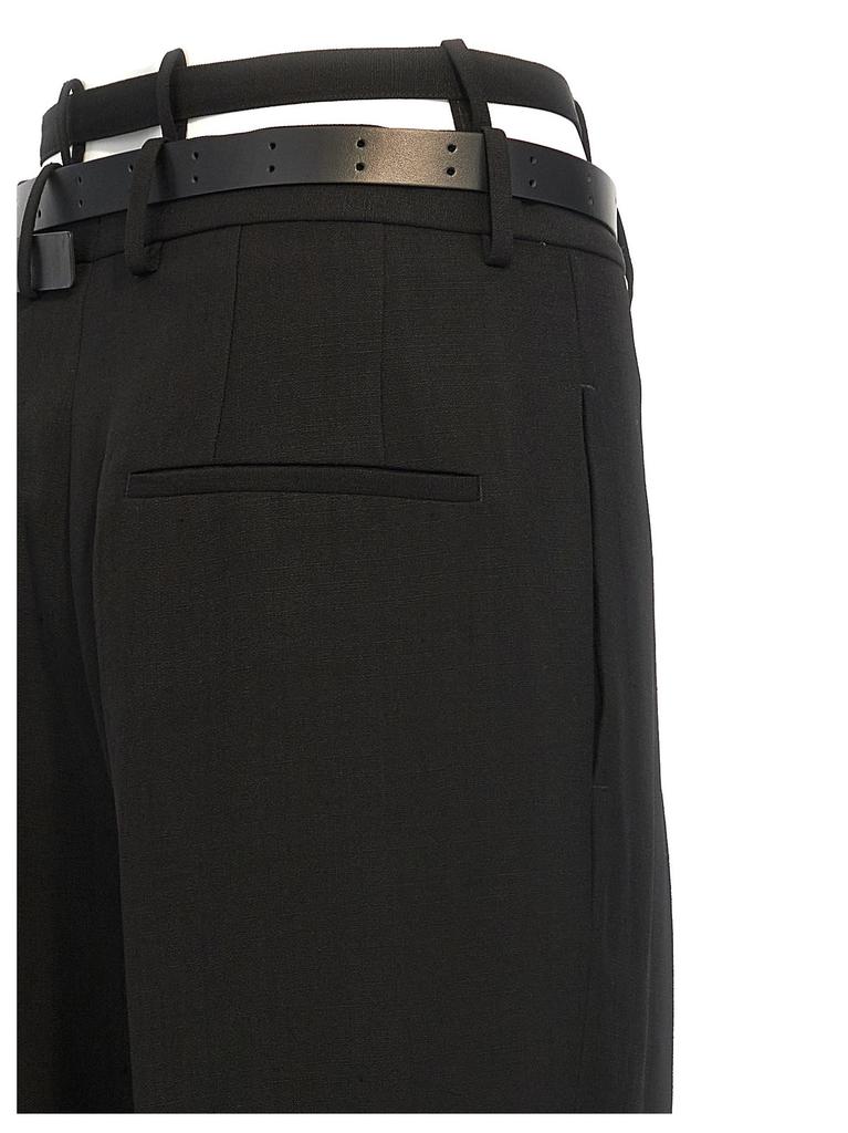 Jil Sander Jil Sander Belted Strap Pants - Clothing