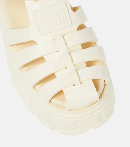 Miu Miu Fisherman platform sandals 6