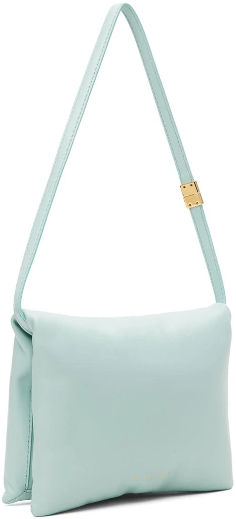 Marni Blue Leather Prisma Pouch Bag 3