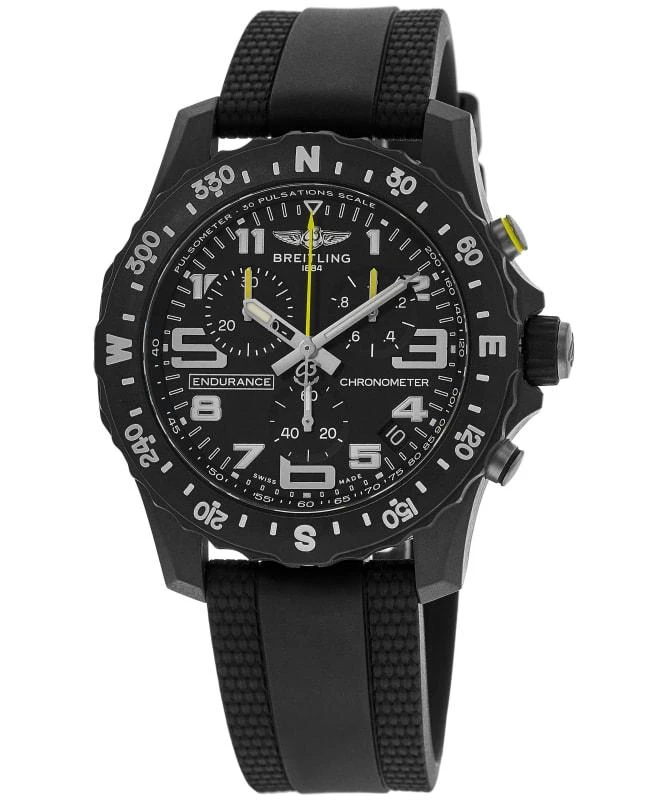 BREITLING Breitling Endurance Pro 44 Chronograph Black Dial Rubber Strap Men's Watch X82310E51B1S2 1