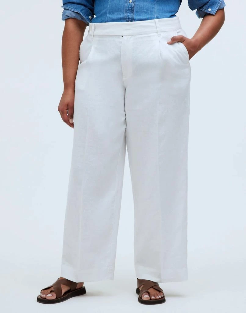 Madewell The Plus Harlow Wide-Leg Pant in 100% Linen 2