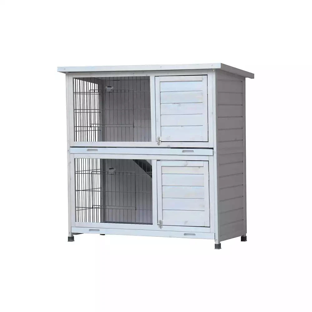 Streamdale Furniture Streamdale 2-Story Outdoor Rabbit Hutch with Run
Removable Trays 8