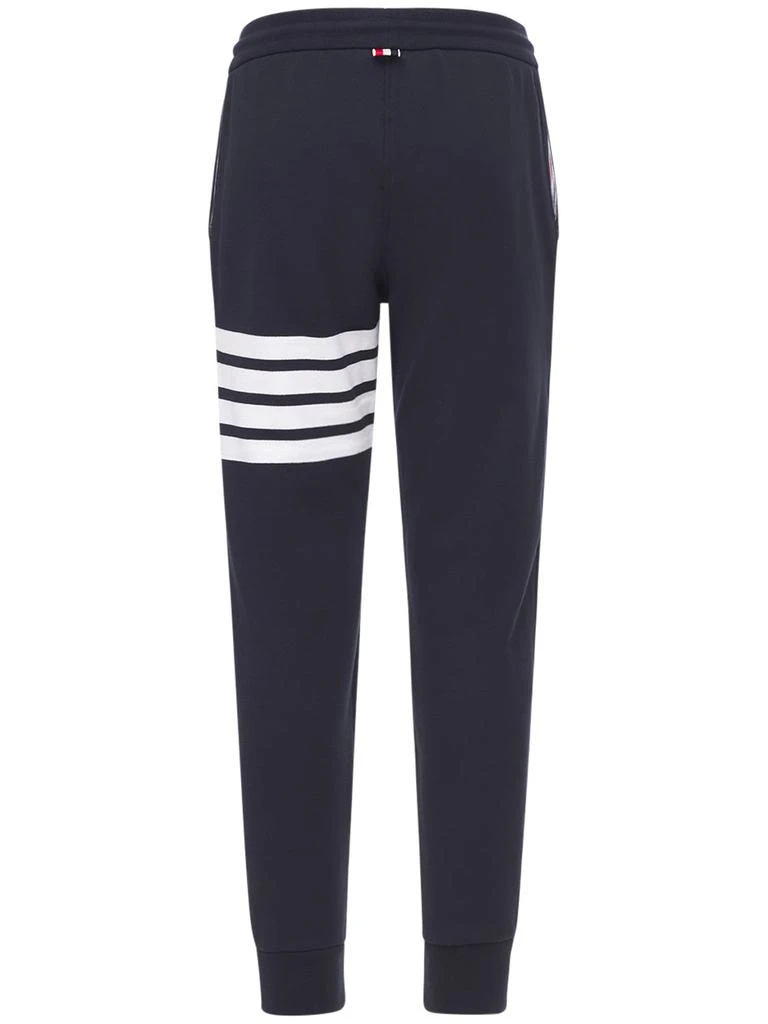 THOM BROWNE Intarsia Stripes Cotton Sweatpants 5