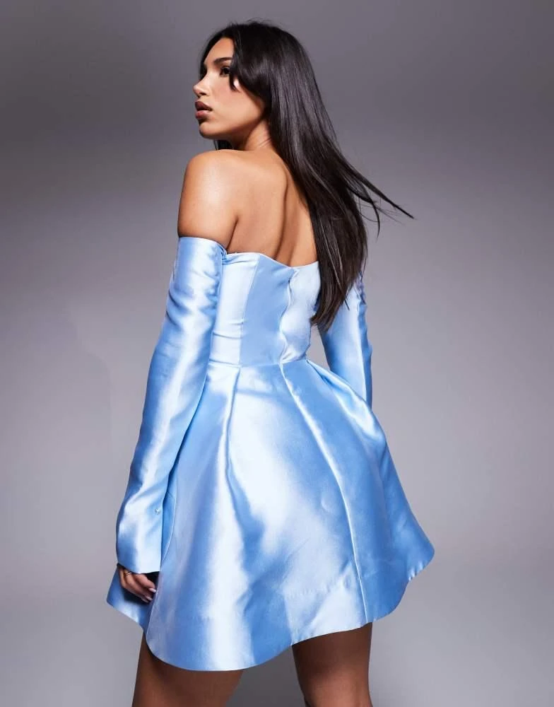 Shop Forever New structured mini dress in muted blue on Sale at BeyondStyle   Get 70% Off Forever New structured mini dress in muted blue with  Limited-Time Flash Deals, Exclusive Discounts, and
