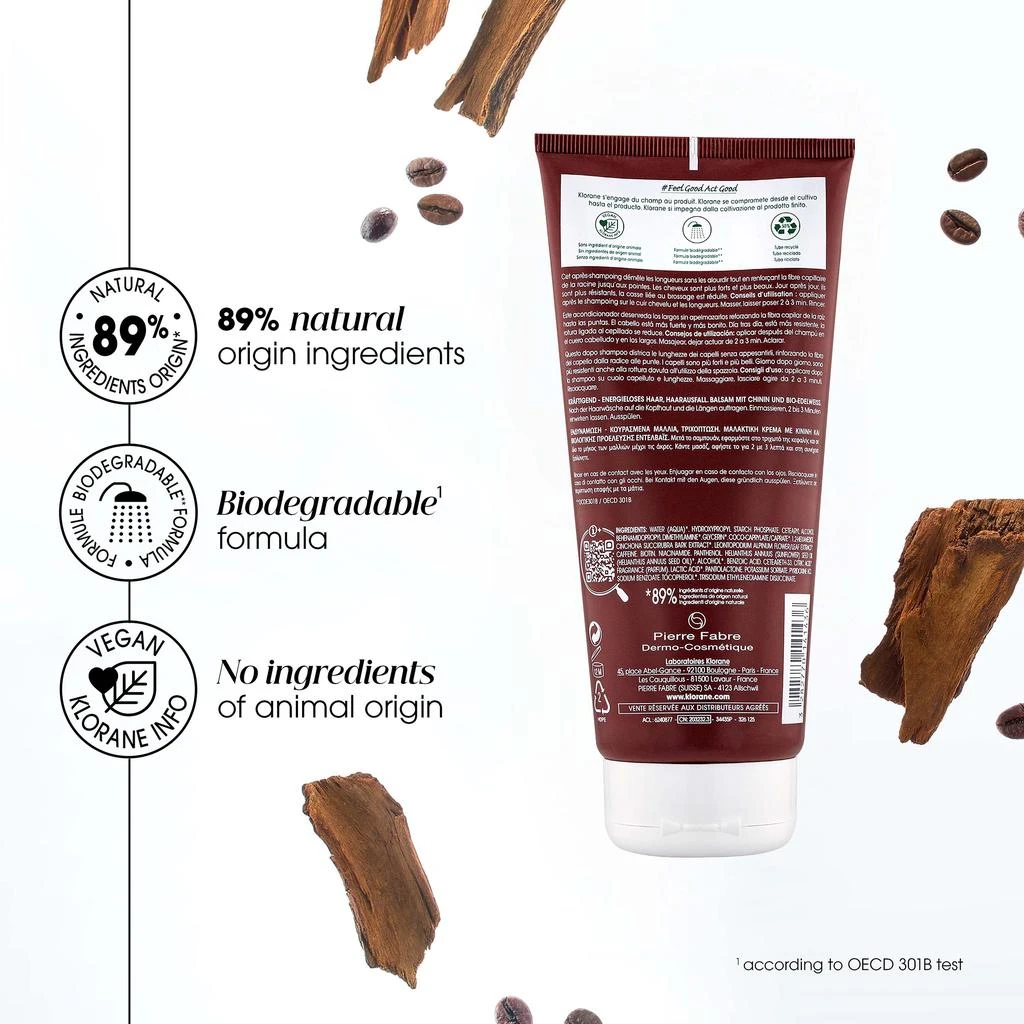 KLORANE KLORANE Conditioner for Thinning, Tired Hair with Quinine and ORGANIC Edelweiss 200ml 3