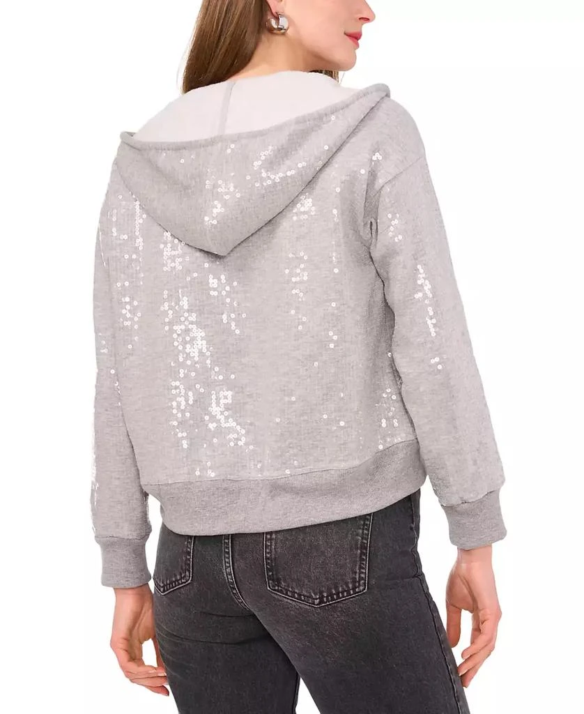 1. State Women's Full-Zip Hooded Long-Sleeve Sequin Hoodie 2