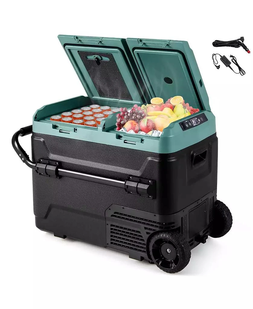 GOUUN Dual Zone 12V Car Refrigerator for Vehicles Camping Travel Truck RV Boat Outdoor