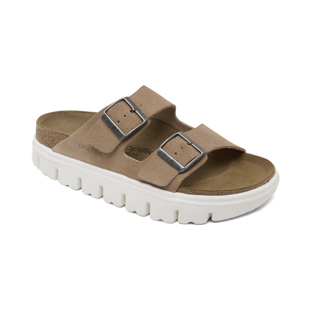 Birkenstock Women's Arizona Chunky Suede Leather Platform Sandals from Finish Line