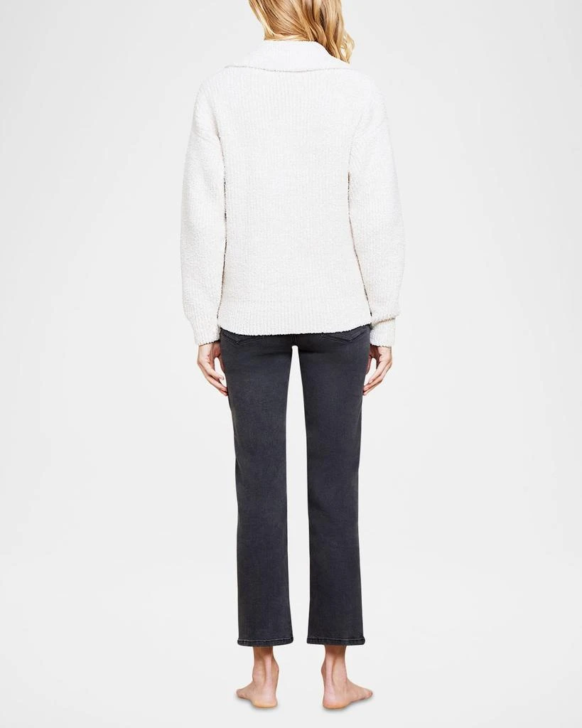 Barefoot Dreams CozyChic Ribbed Spread-Collar Pullover 3