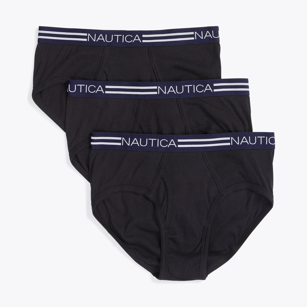 Nautica Mens Classic Briefs, 3-Pack
