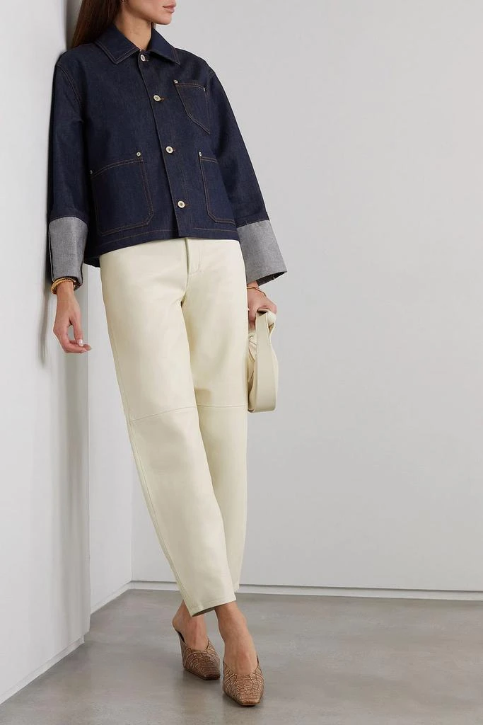 Wandler Chamomile tapered leather pants 2
