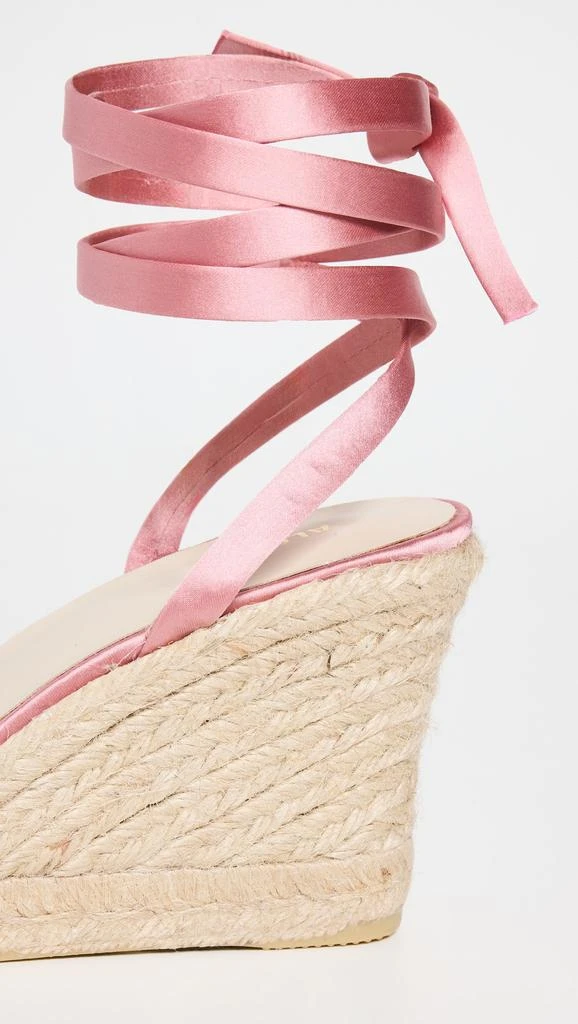 Alohas Willa Silky Pink Leather Espadrilles 5