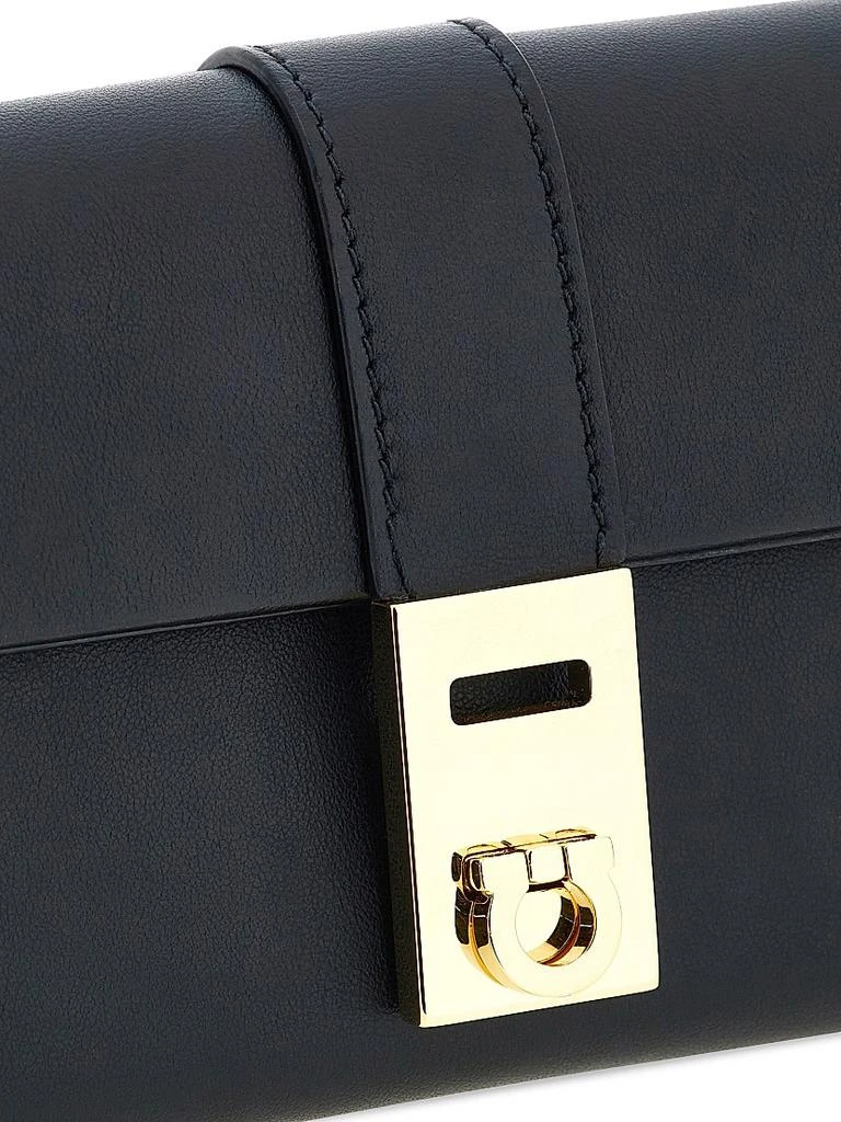Salvatore Ferragamo Hug Leather Wallet With Chain 7