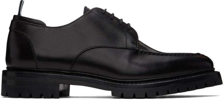 Thom Browne Black Commando Sole Apron Stitch Derbys 1