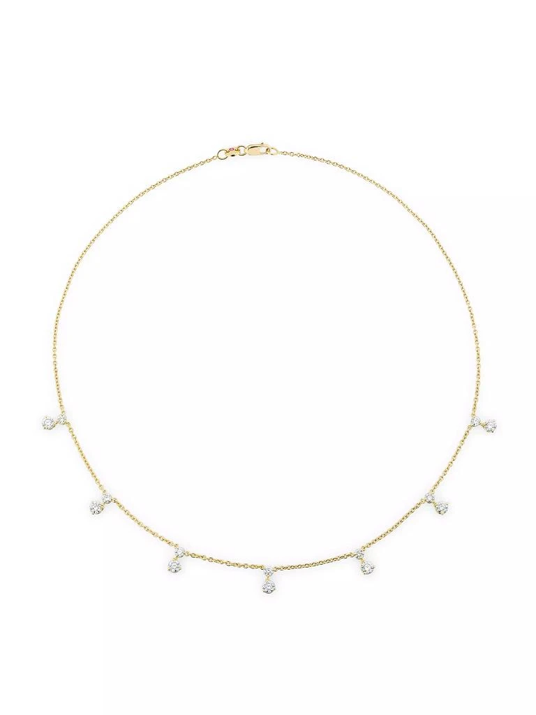 Roberto Coin Diamonds By The Inch 18K Yellow Gold & 1.8 TCW Diamond Station Necklace 1