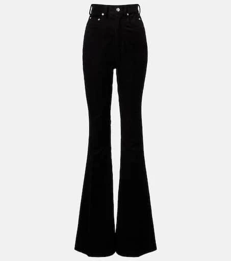 Rick Owens Bolan cotton and linen corduroy flared pants 1