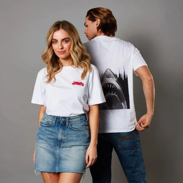 Original Hero Jaws Unisex T-Shirt - White 1