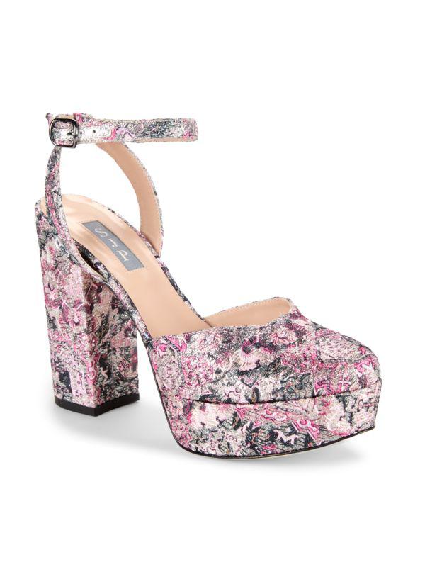 SJP by Sarah Jessica Parker Defy Jacquard Block Heel Platform Heels