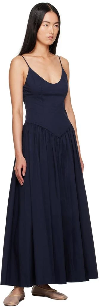 Staud Navy Dena Midi Dress 4