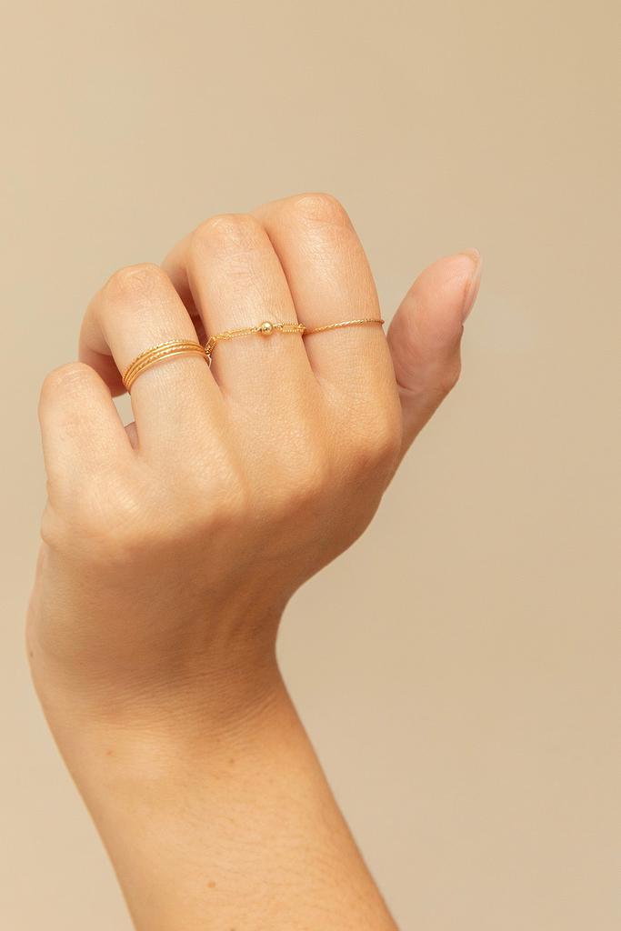 YAY Paris Bague Chaînette Forçat - Or