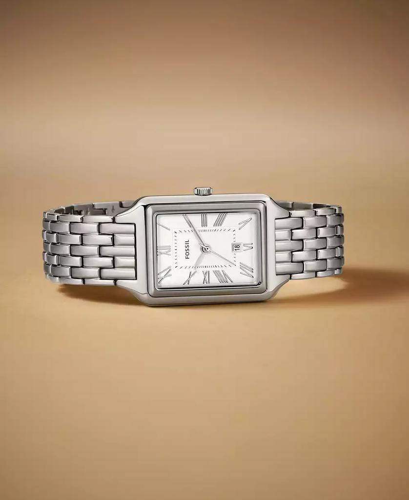 Fossil Women's Raquel Silver-Tone Stainless Steel Bracelet Watch, 23mm