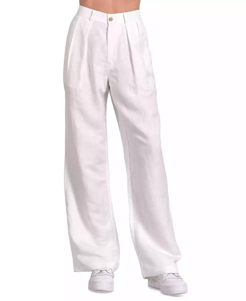 Elan Women's Pleat-Front Wide-Leg Pants 1