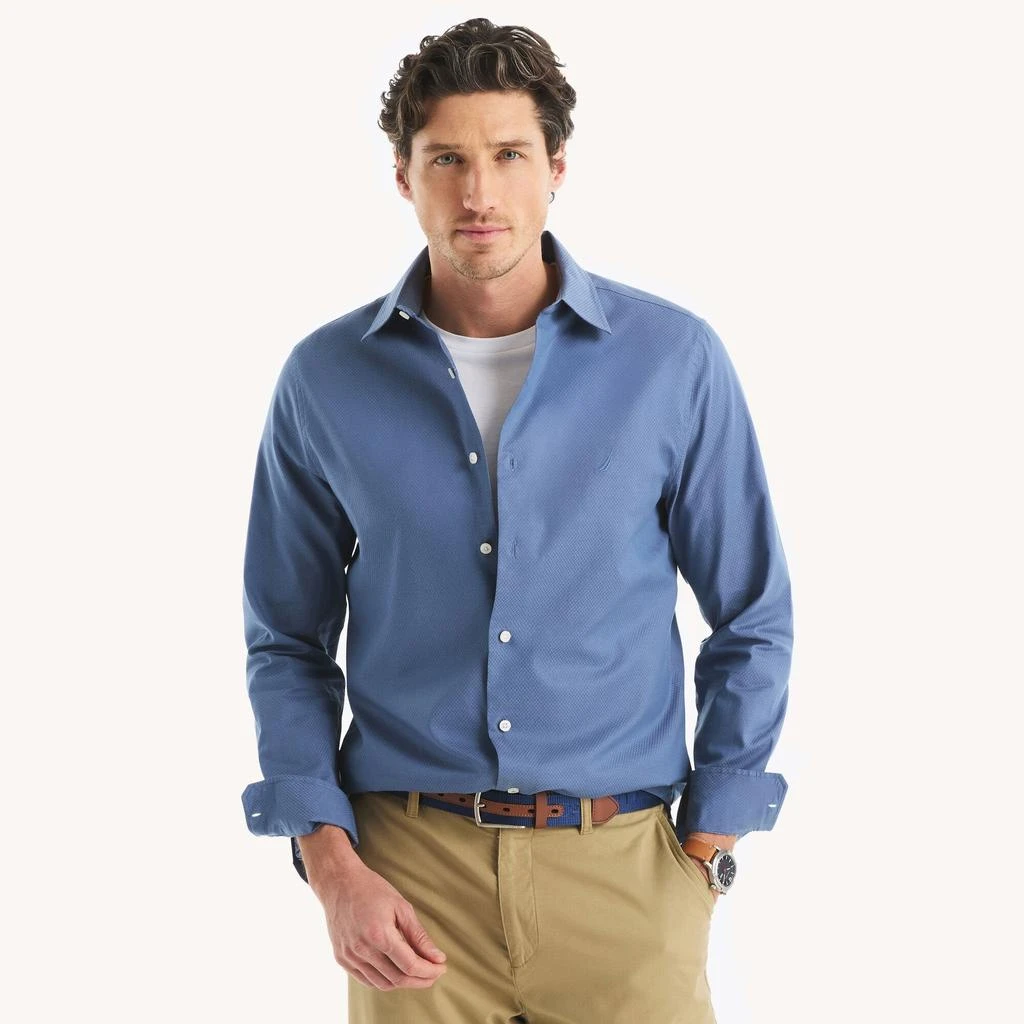 Nautica Mens Slim Fit Wrinkle-Resistant Shirt Nautica Mens Slim Fit Wrinkle-Resistant Shirt