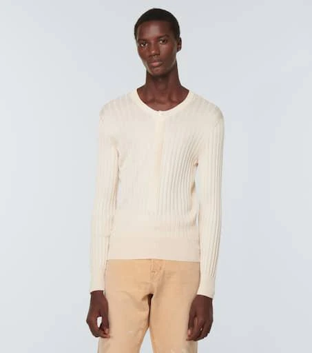 Tom Ford Silk-blend Henley sweater 3
