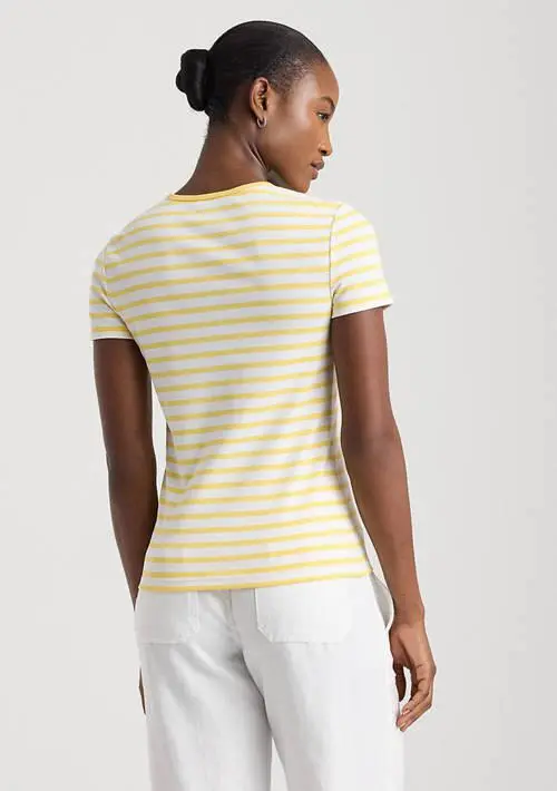 Ralph Lauren Striped Stretch Cotton Crew Neck T-Shirt 2
