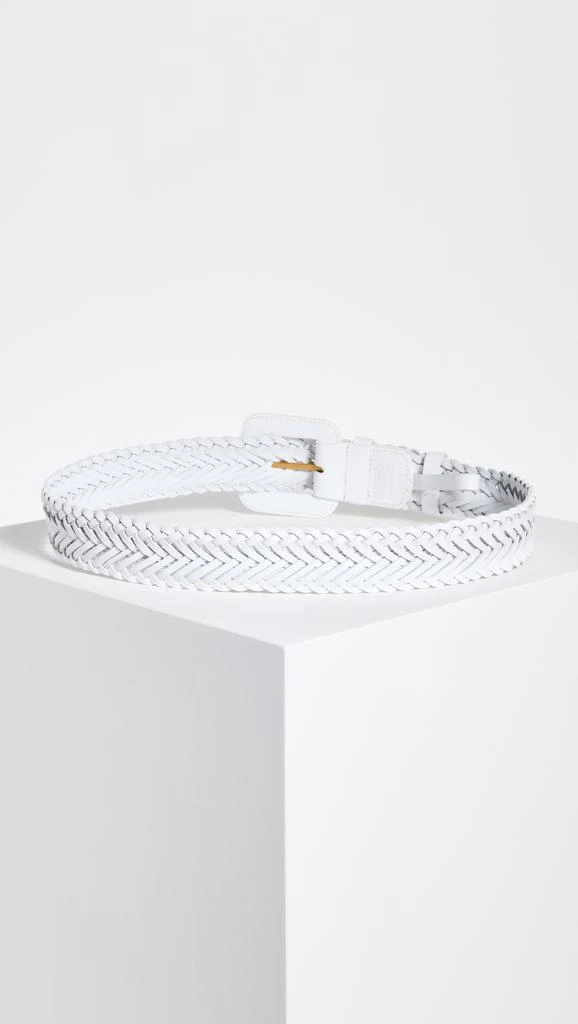 Loeffler Randall Oliver Thin Woven Leather Belt 4