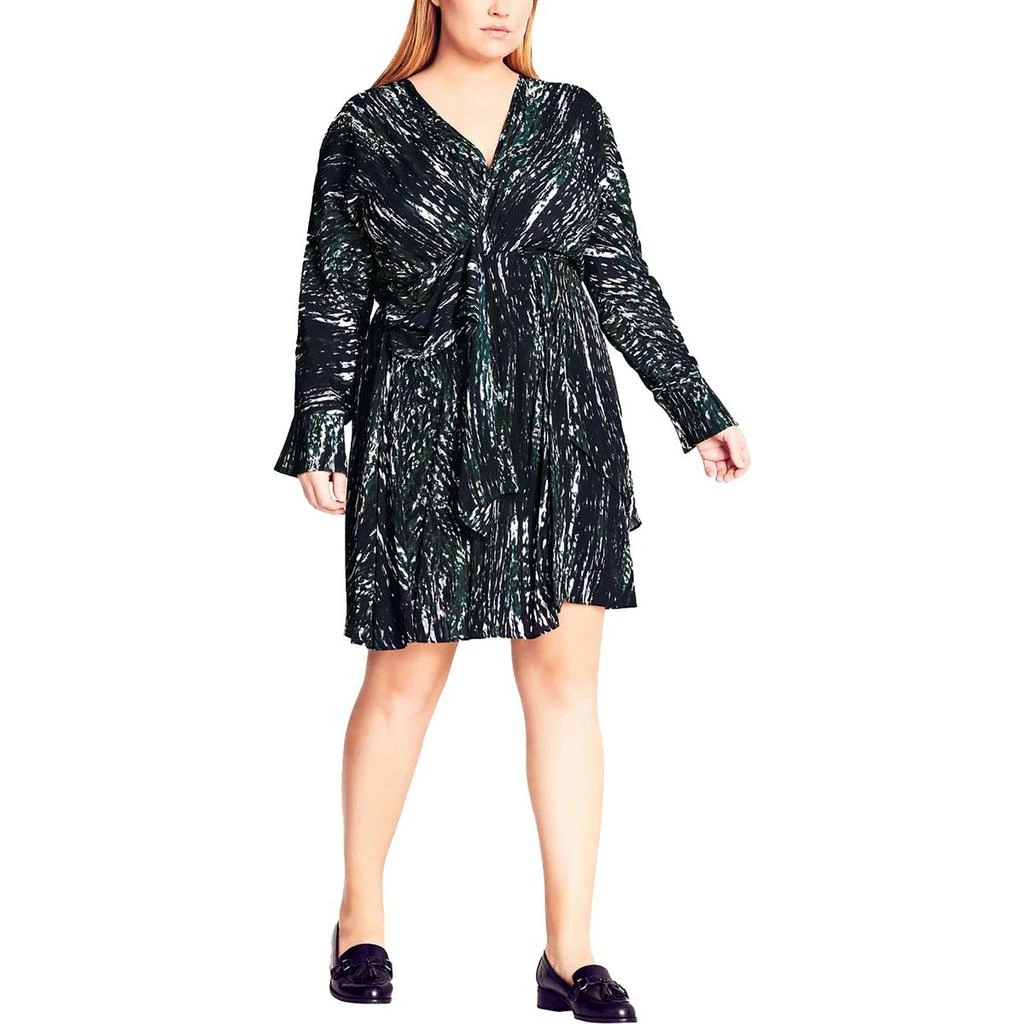 REFINITY Plus Womens Polyester Wrap Dress 3