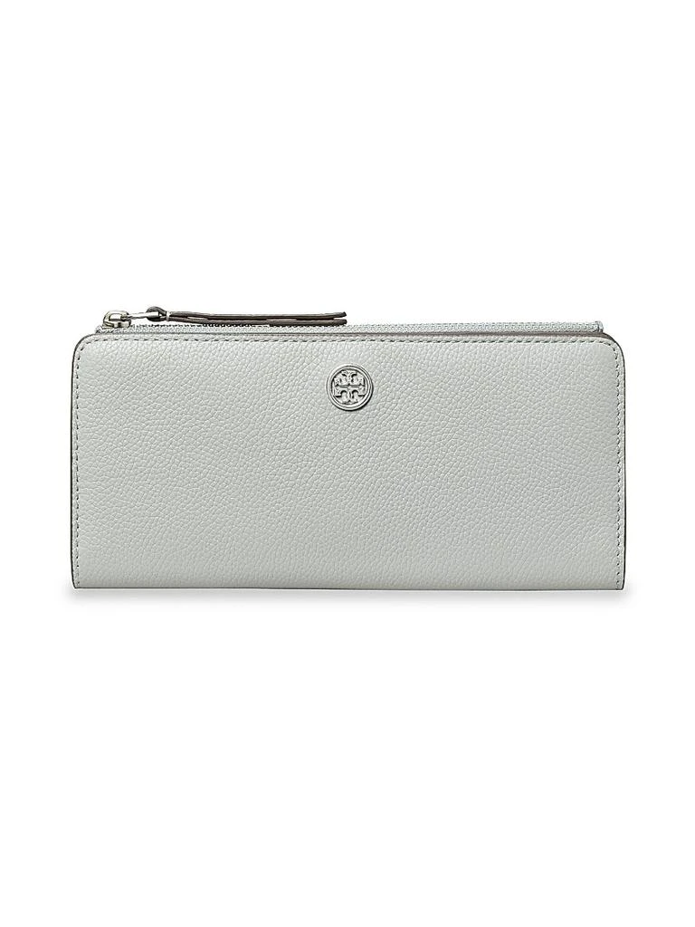 Tory Burch Robinson Pebbled Leather Zip Wallet 1